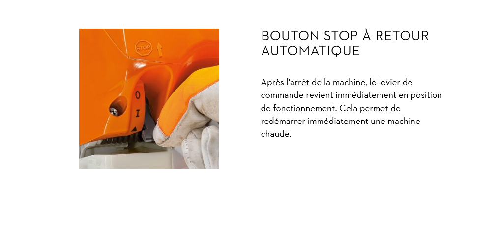 Bouton stop auto